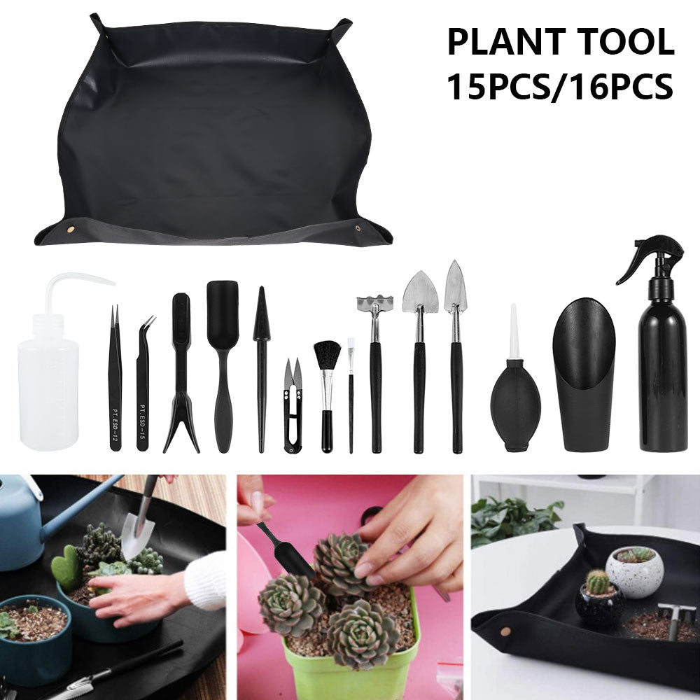15/16Pcs Mini Garden Hand Tools Transplanting Outdoor Bonsai Set Planting Flower Succulent Miniature Seeds To Plant Supplies