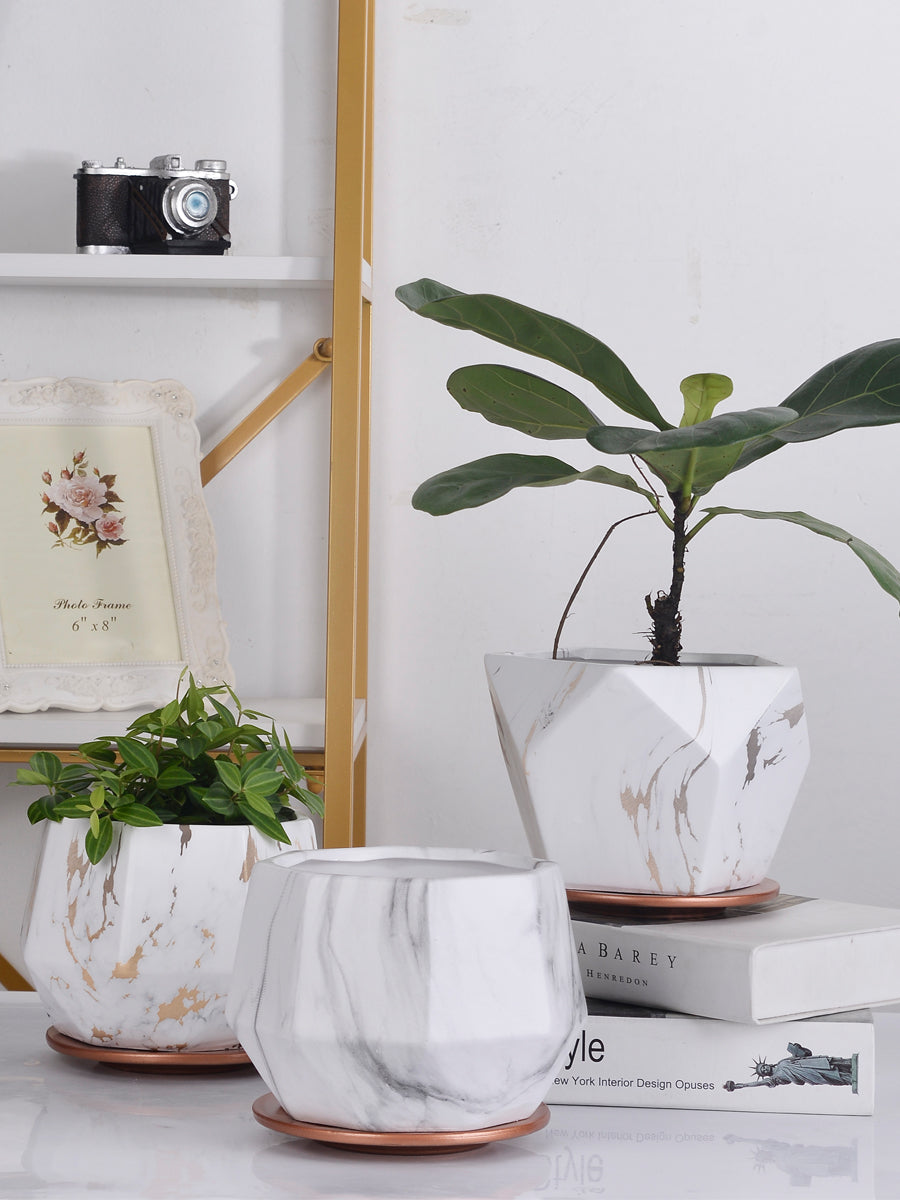 Ceramic Flower Pot Indoor Chlorophytum Green Radish Succulent Breathable Flower Pot