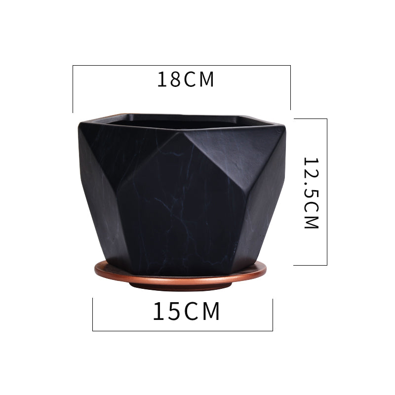 Ceramic Flower Pot Indoor Chlorophytum Green Radish Succulent Breathable Flower Pot