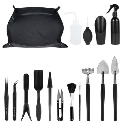 15/16Pcs Mini Garden Hand Tools Transplanting Outdoor Bonsai Set Planting Flower Succulent Miniature Seeds To Plant Supplies