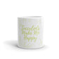 White glossy mug