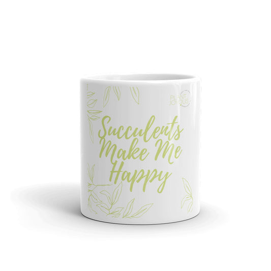White glossy mug