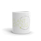 White glossy mug