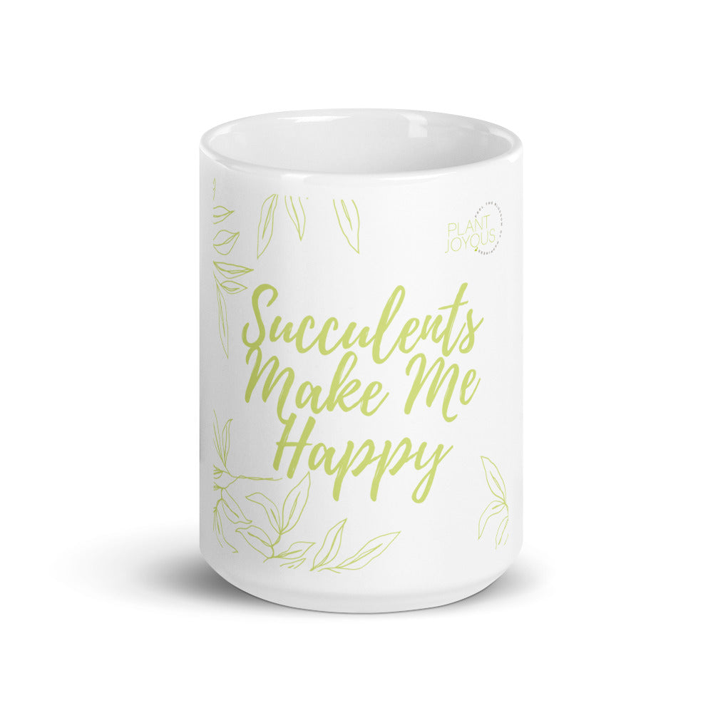 White glossy mug