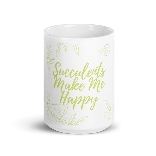 White glossy mug