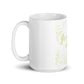 White glossy mug